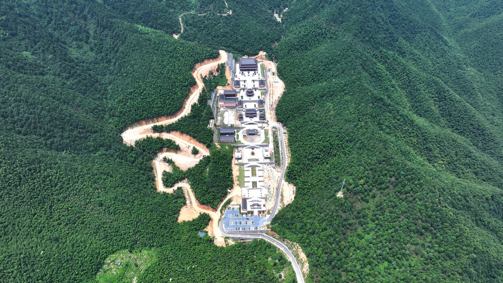 航拍  湖南  郴州市  苏仙区  王仙岭  相山寺    仙佛文化  山水观光  文化传承  旅游  宗教