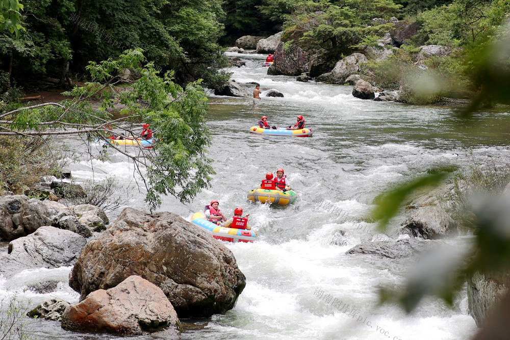 漂流、旅游、景区、游客、生态游