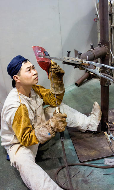 焊接 技术能手 全国 第五届 职工 职业 技能大赛 彭和永