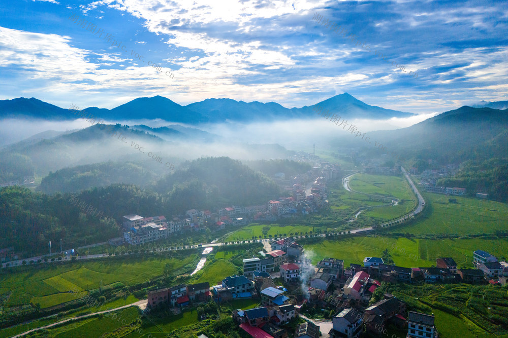 生态  雾  乡村  环境