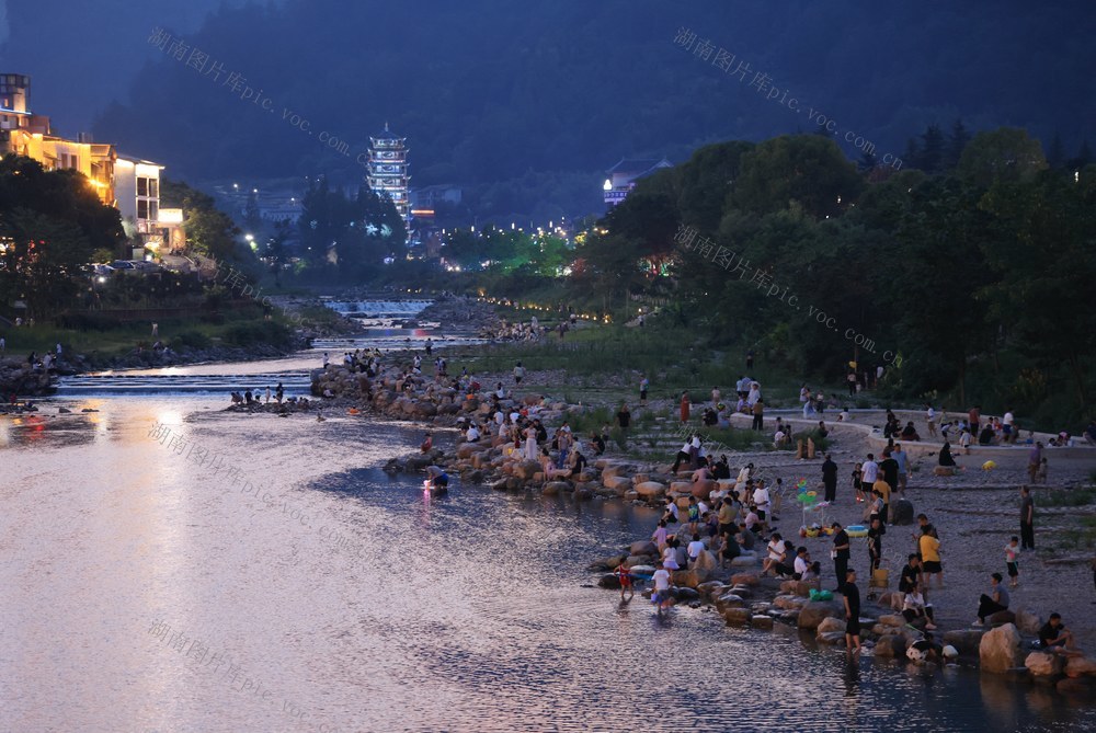 纳凉 索溪河 张家界 小暑