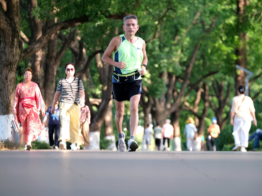 夏日健身乐，湖南烈士公园