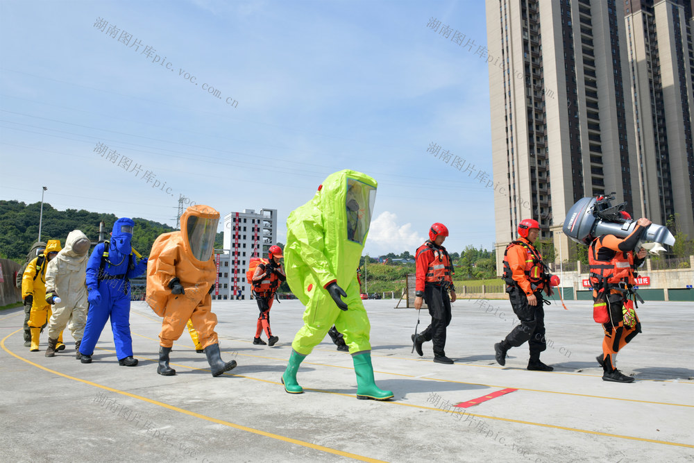 消防 练兵 高温 夏季 