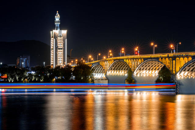 橘子洲大桥 夜景