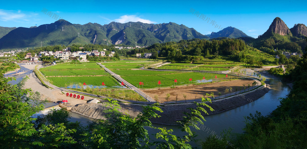 湖南，龙山，田园，如画