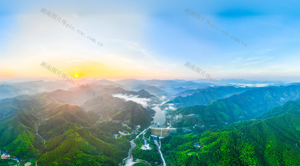 自然  山清水秀  水库  怀化