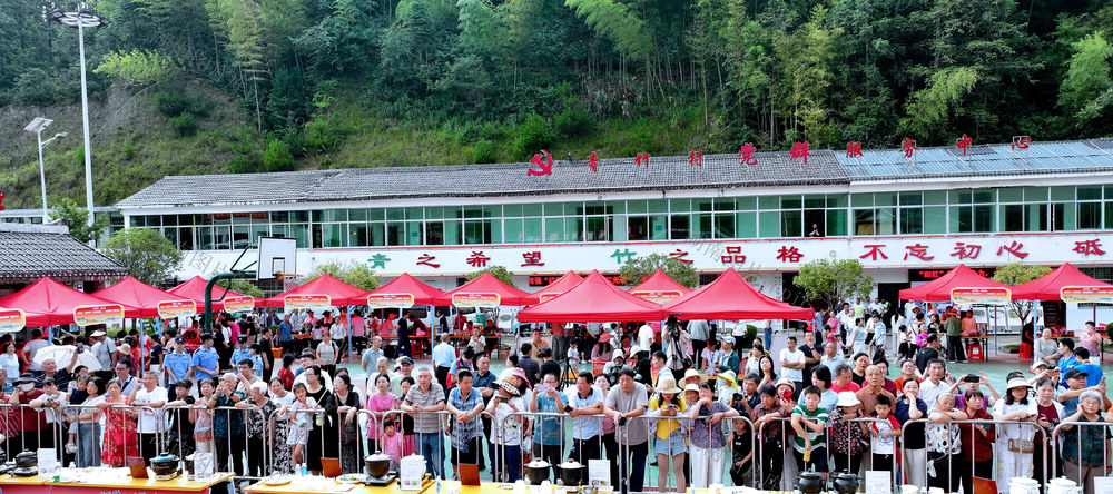 湖南桂东 解 “药食同源” 美味 密码 全国文明村 青竹村 避暑康养的游客