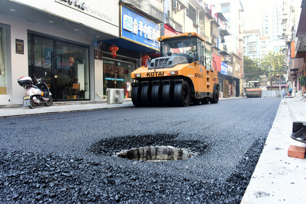 民生 住保工程  老旧小区  道路改造  沥青摊铺