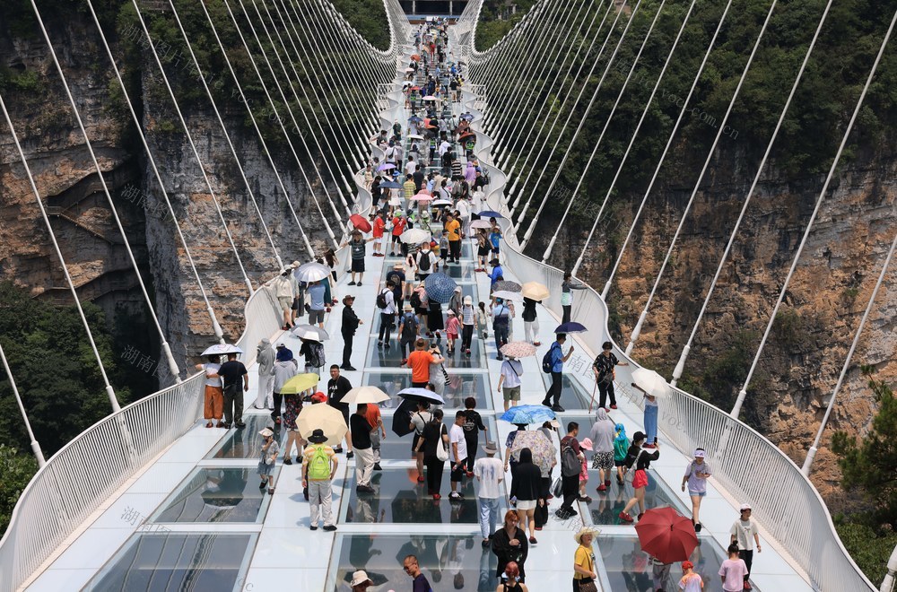 玻璃桥 张家界 暑期 
