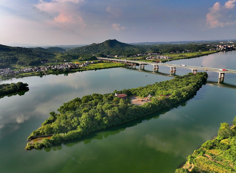 常宁 湘江 绿水 景色美
