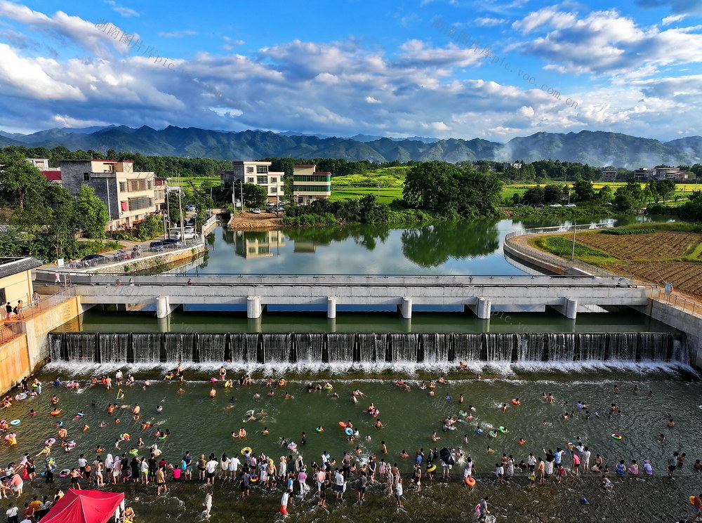 常宁 乡村  堰坝  纳凉欢