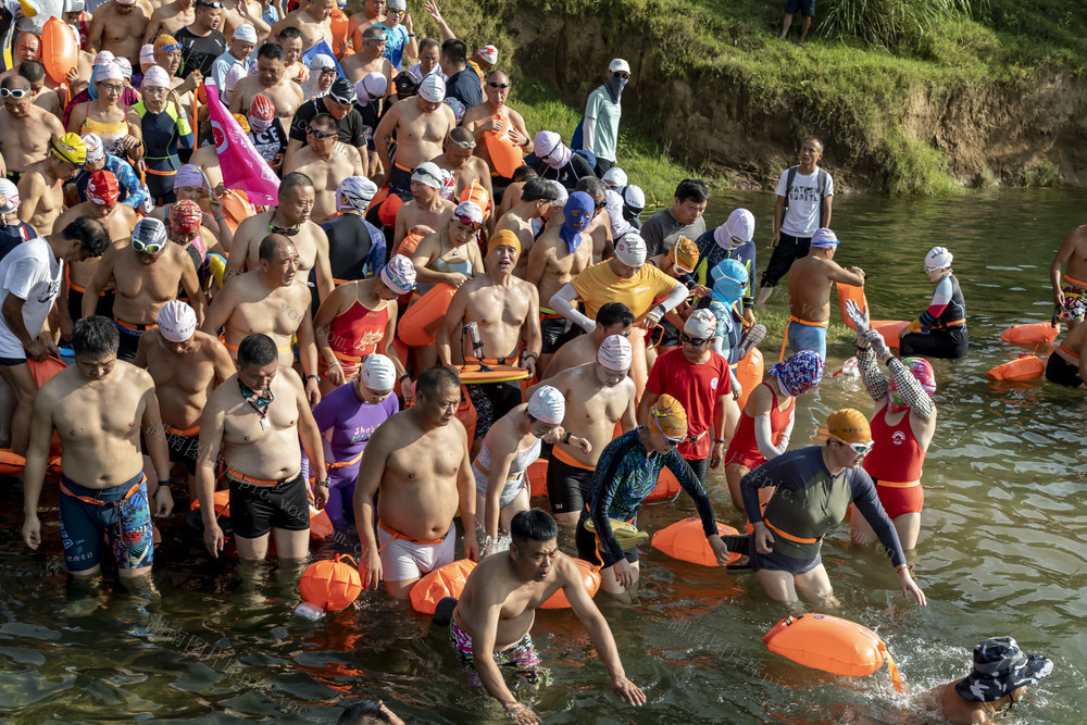 千名泳健  畅游沅江