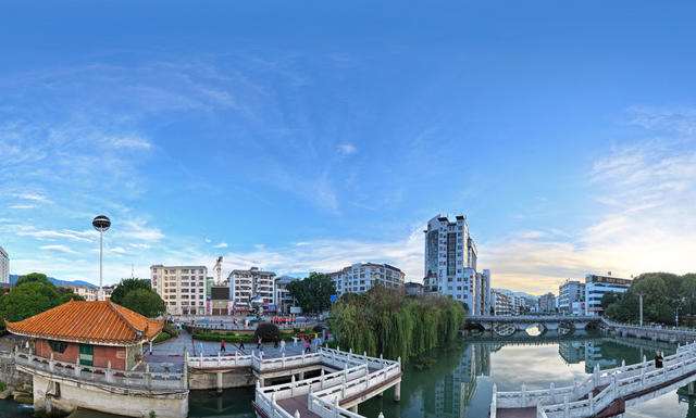 山水桂东 宜居之城 市民 沤江畔