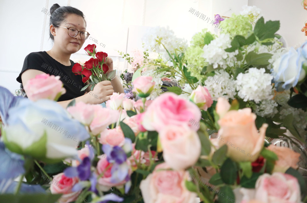 七夕 花卉 俏销 商家 顾客