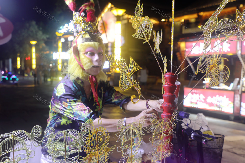 糖画艺人 孙悟空 糖画 孙悟空