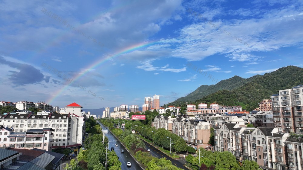 郴州   城东新区   双彩虹  奇景    画卷     航拍  黄建华    