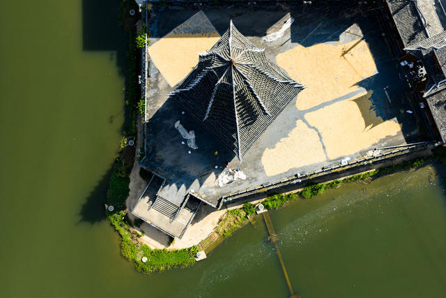 晒秋 稻谷 丰收 鼓楼 侗寨