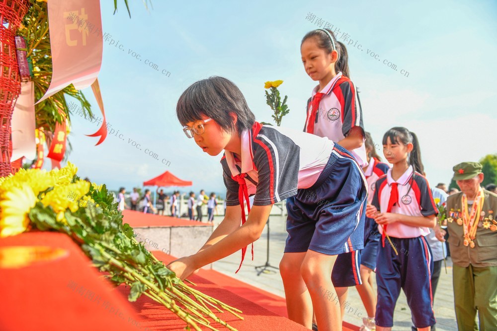 湖南道县：缅怀先烈 致敬英雄