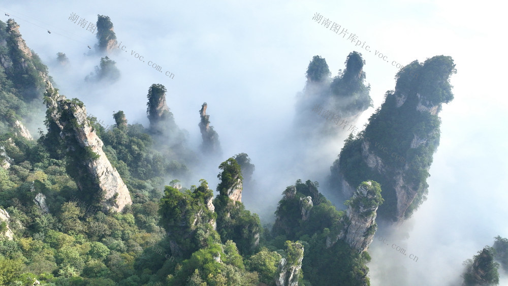 张家界 天子山 云海奇观