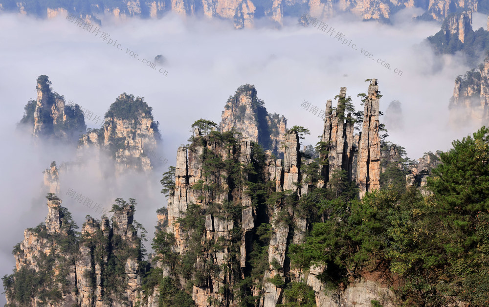 张家界 云海 峰林