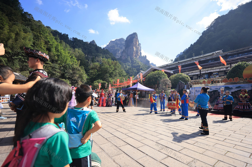 中秋 文化 表演 张家界