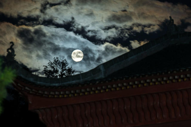 中秋 月亮 明月 赏月 娄底