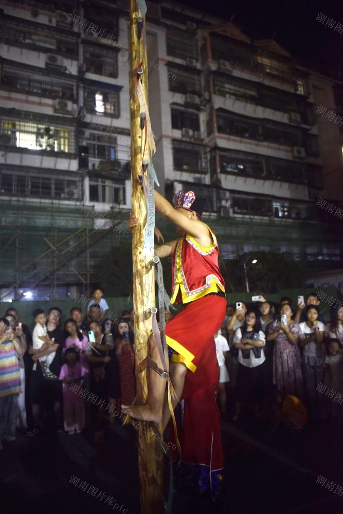 假期，辰州傩戏  傩技