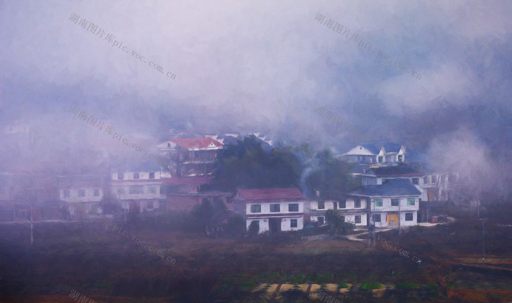 风光  画意 山村