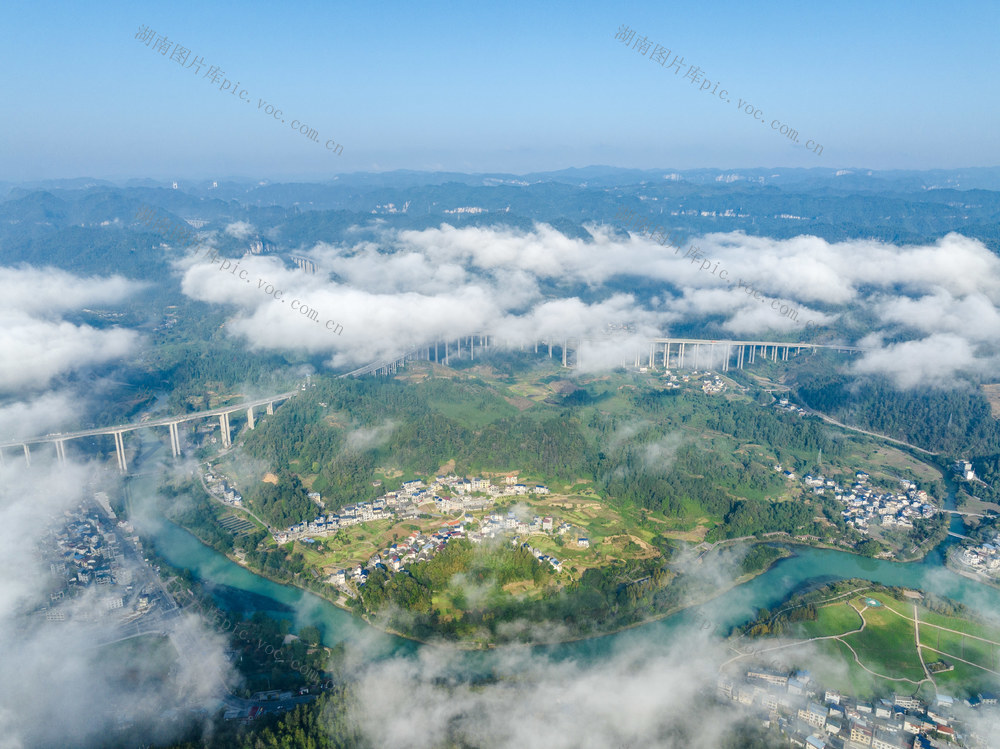 峒河 湿地公园 晨雾 生态画卷
