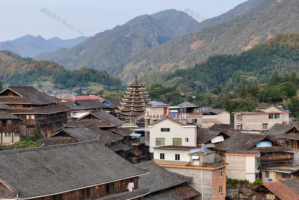 农村、村庄、乡村、侗族、传统村落