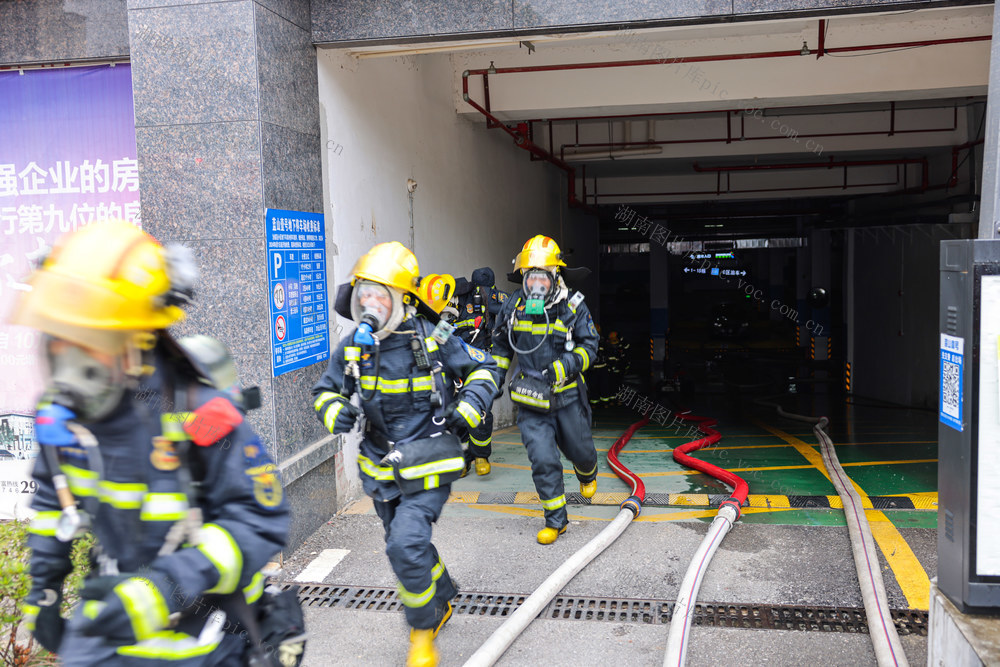 永州 消防 演练 地下建筑 新能源车 火灾 实战