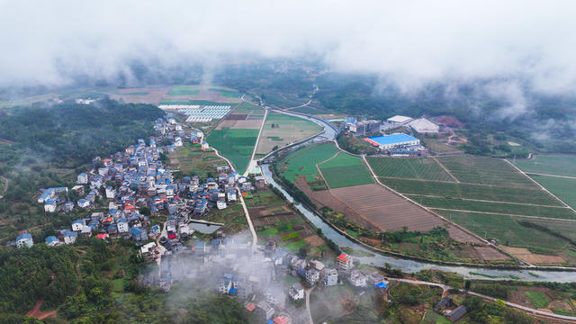 云雾  缭绕  仙境  乡村