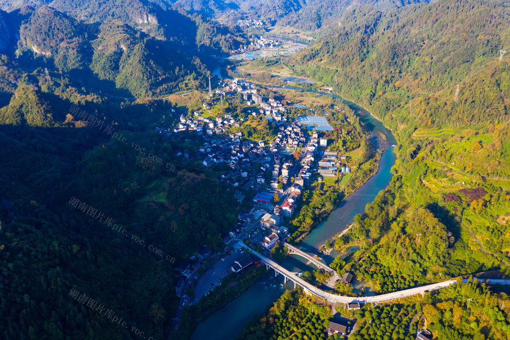 乡村  山川  丛林   峒河  河流  生态  湘西