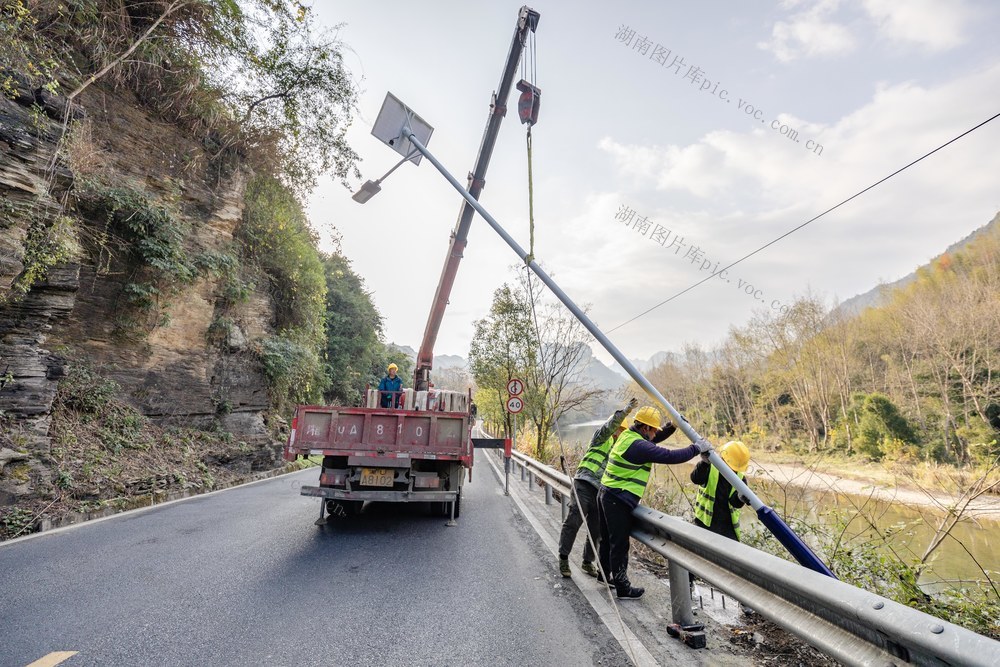 G209国道 路灯 旅游公路