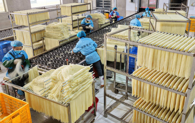 粉丝 加工 晾晒 节前 市场