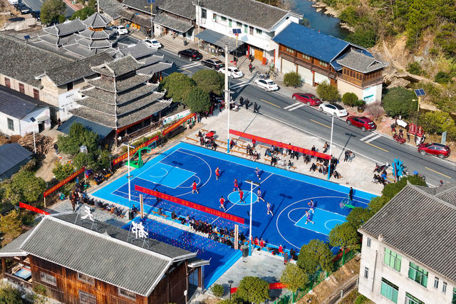 农村、公共设施、文体、体育、篮球场