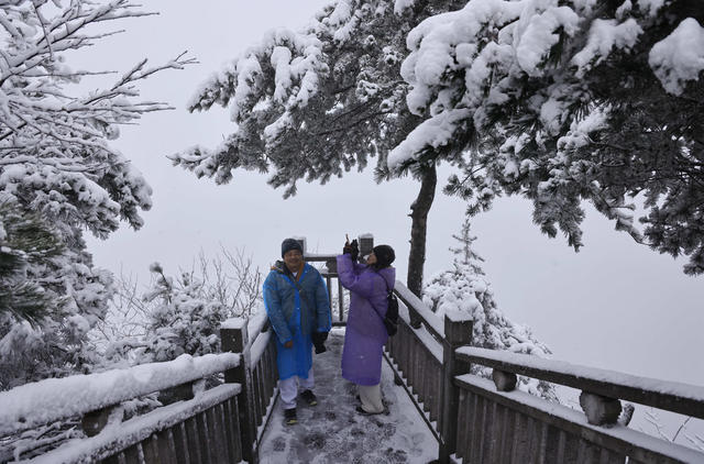 雪景 张家界 天子山