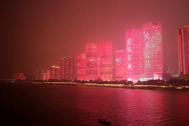 湘江两岸 灯火璀璨 