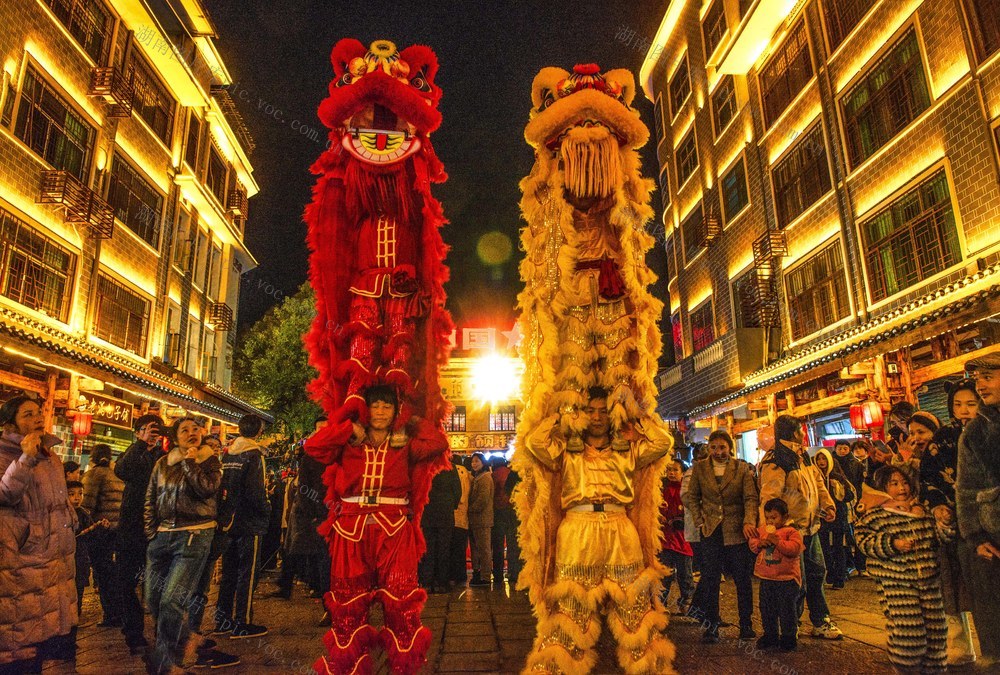 元旦  新年   非遗   傩舞  狮舞