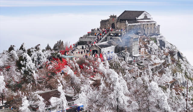 云海 雾凇 南岳 美景