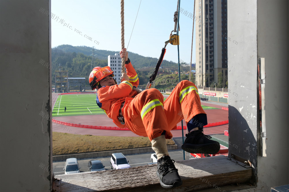 消防员 实战 练兵 比武