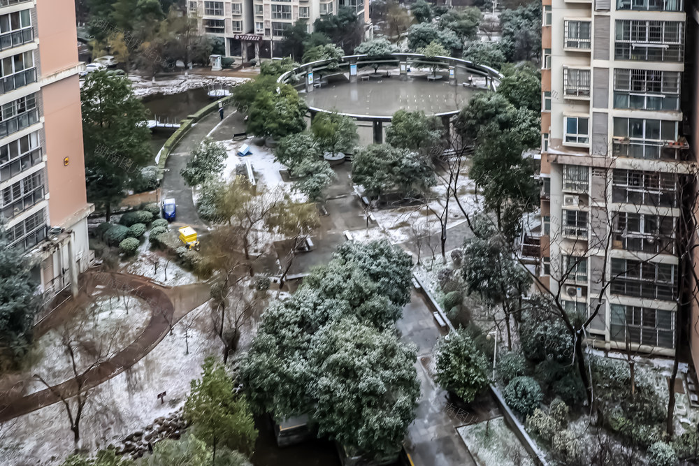 长沙喜降  今冬第一场雪
