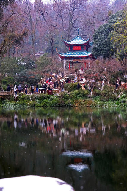 爱晚亭，雪景