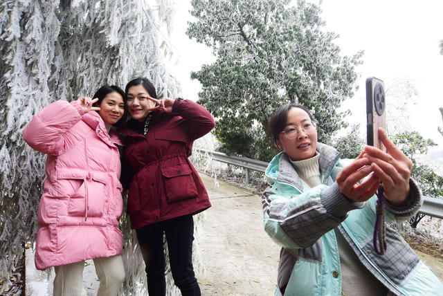 嘉禾：雾凇美景引客来
