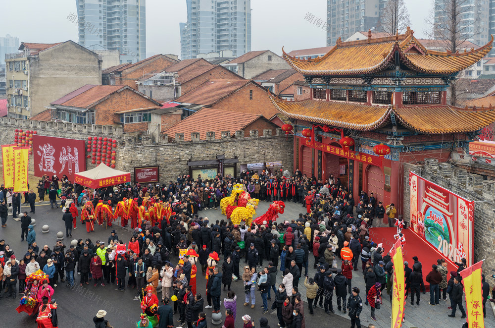 2026年1月26日，澧县第六届年货节暨第三届澧州文庙庙会。杨翠辉摄于湖南澧县