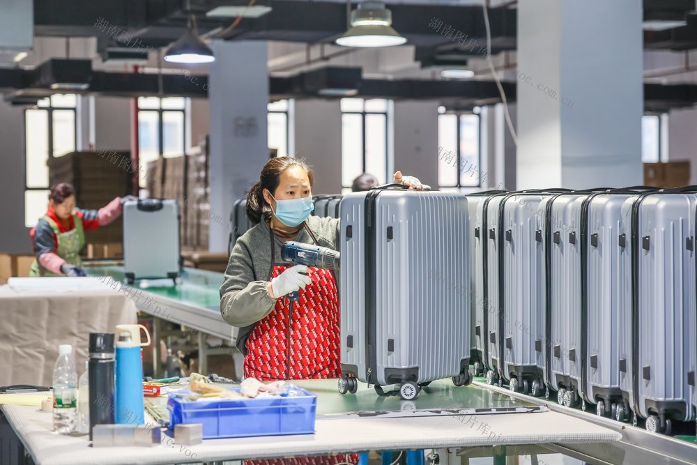 皮具 箱包 生产 企业 车间 工业 经济