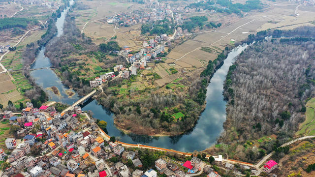 湖南 新田 河畅景美 乡村如画 水环境治理