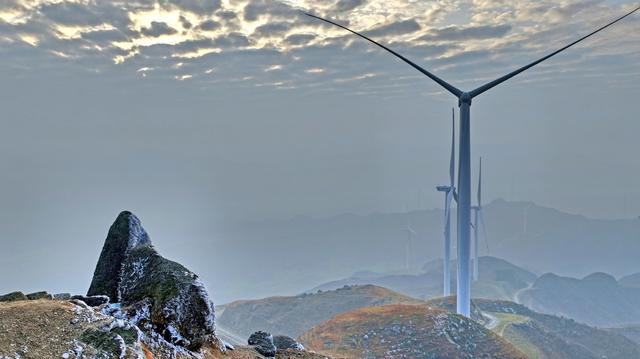 白阜岭  风力发电机组  美景