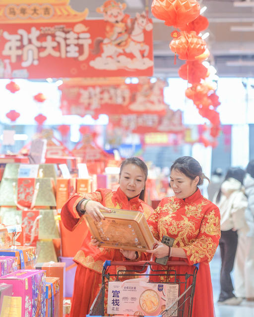 湖南道县：年货市场供销两旺