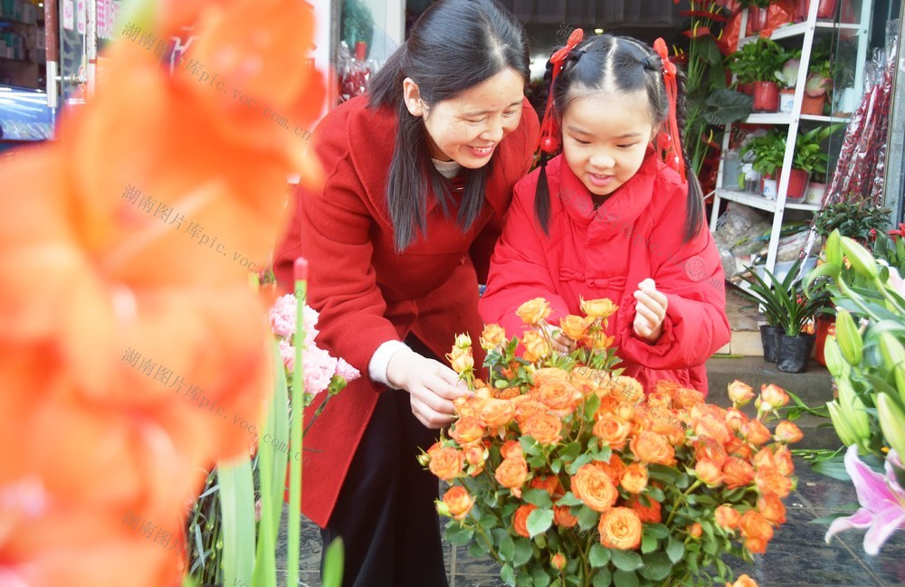   购鲜花 过大年